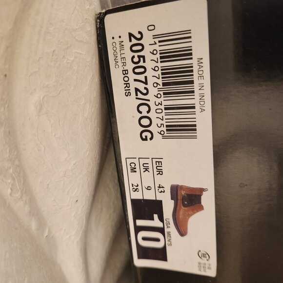 Skechers Miller Boris Cognac Leather Chelsea Boots. Men's. Size 10. NIB. - Picture 4 of 11